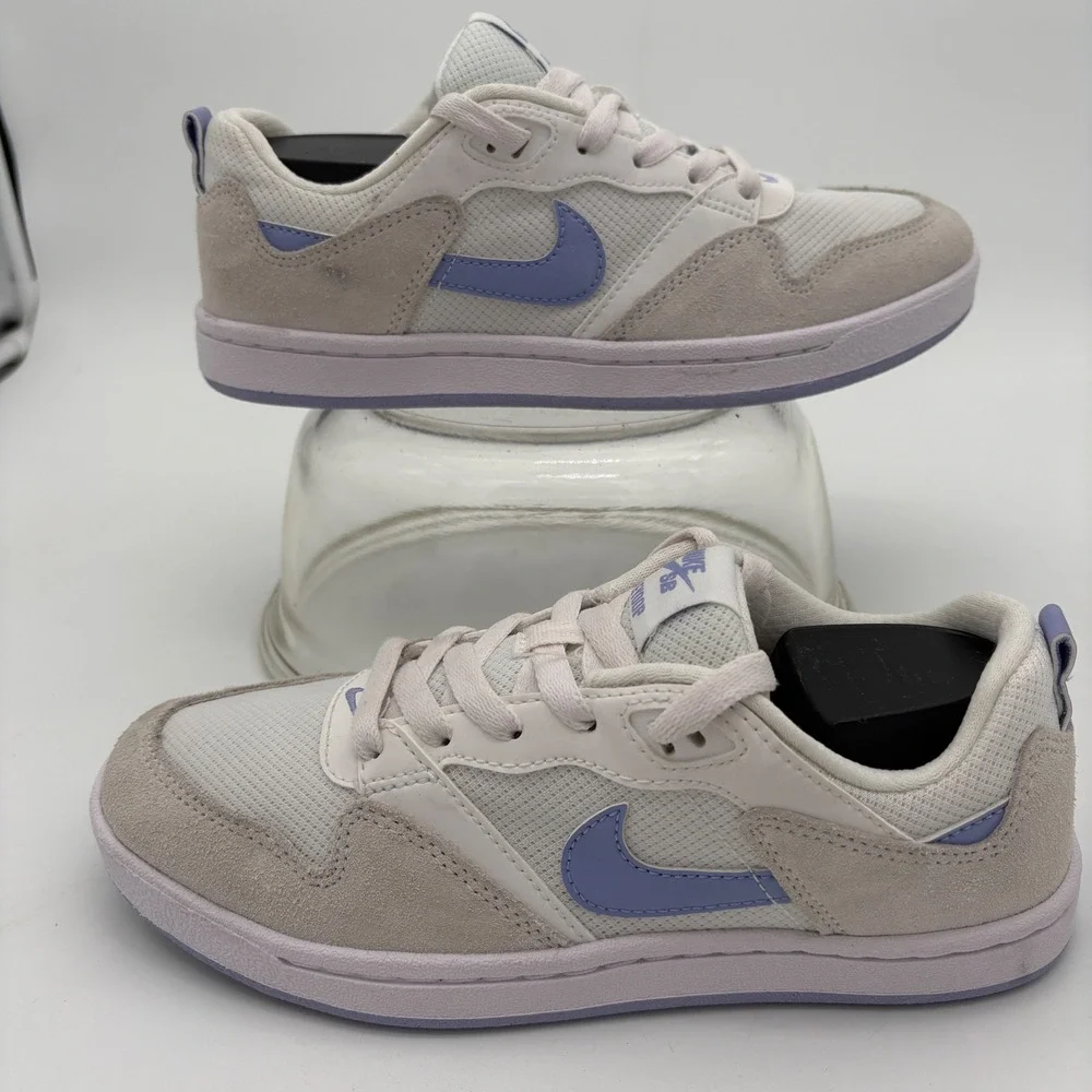 Nike‎ SB Alleyoop Womens Skate Shoes White Purple CQ0369-102 Size 6